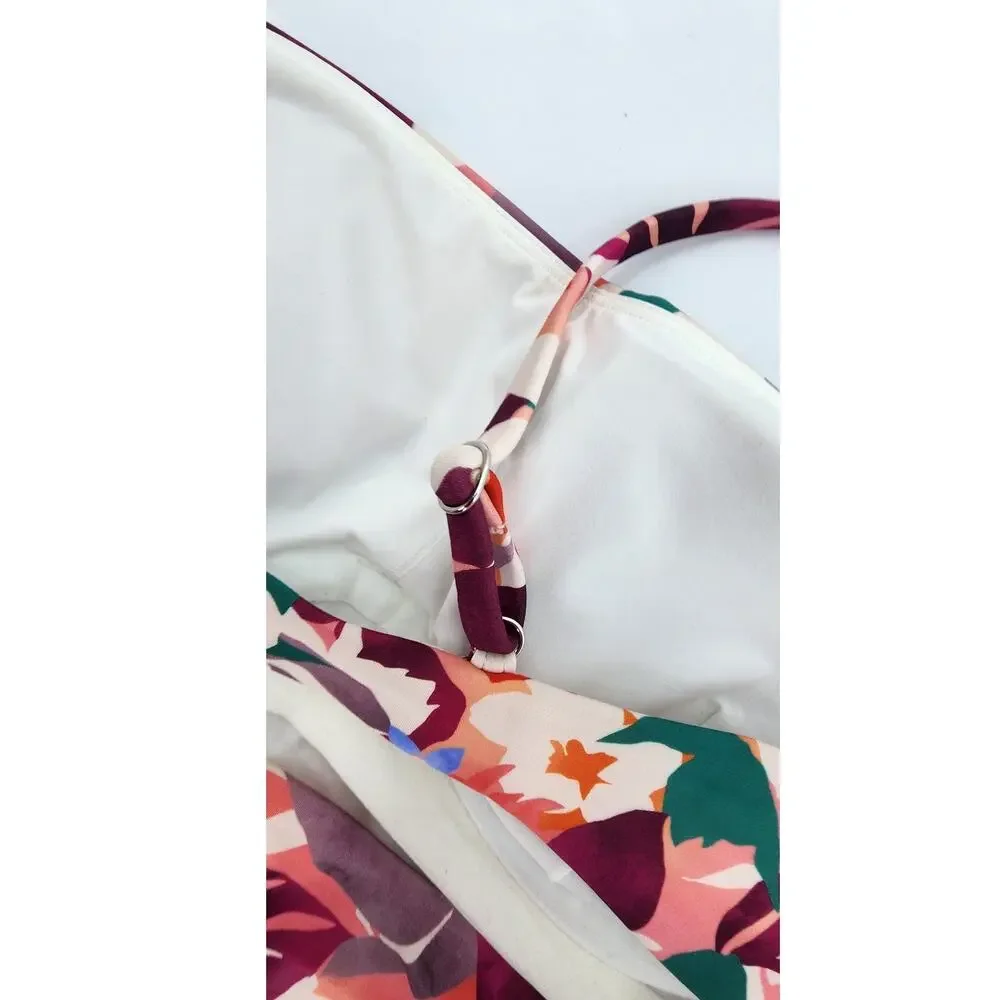 New NWOT Athleta Daybreak Tropic Floral Swim Bikini Top Tank‎ Size 40 B / C